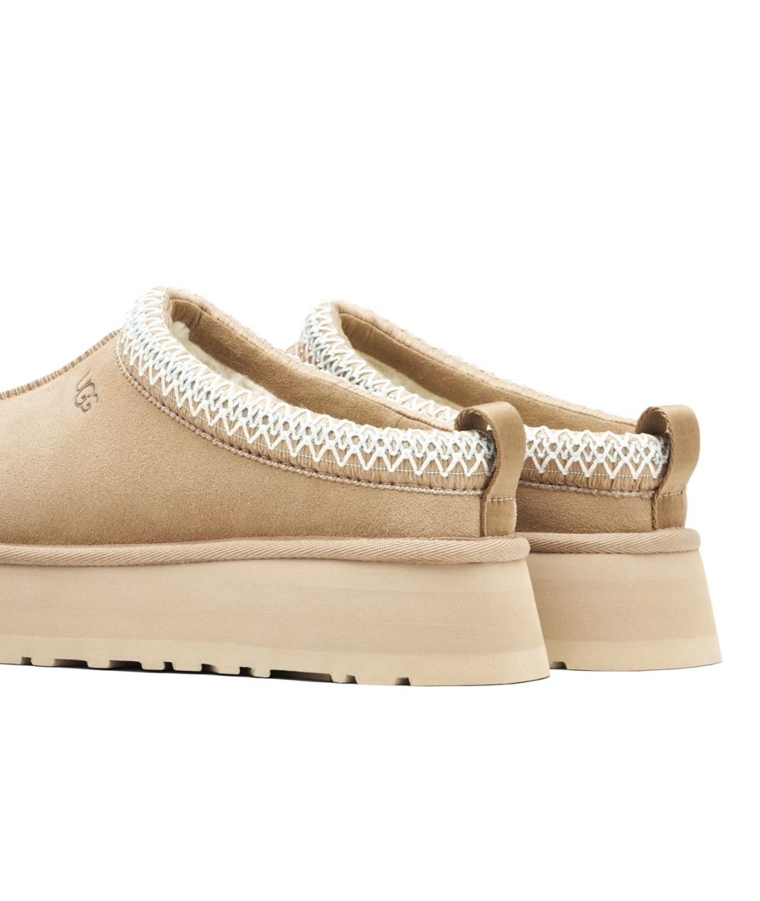 UGG AUSTRALIA Бежевые замшевые сабо, фото 3