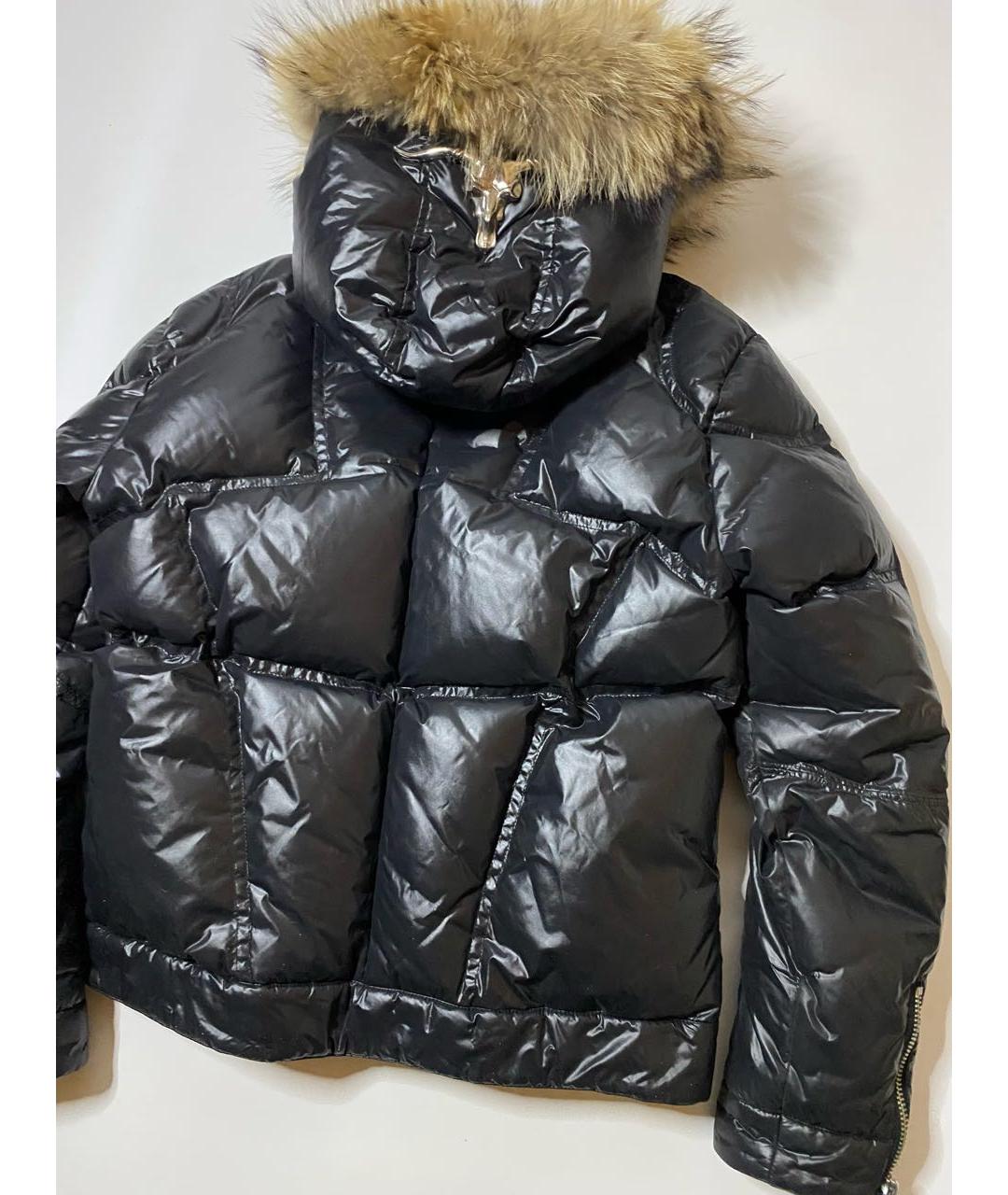 PHILIPP PLEIN Черный полиэстеровый пуховик, фото 2