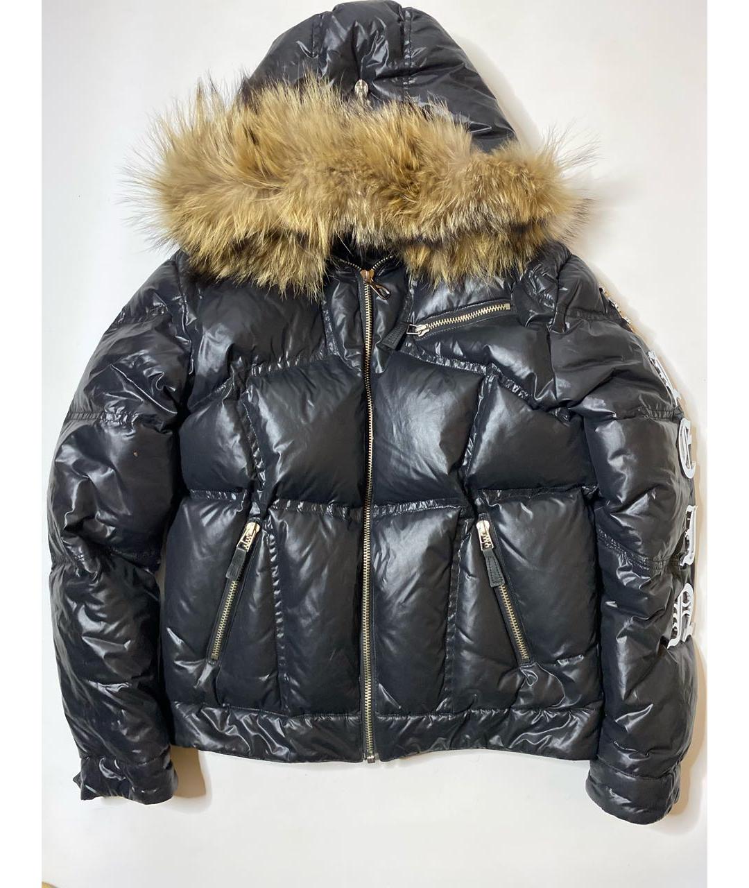 PHILIPP PLEIN Черный полиэстеровый пуховик, фото 6