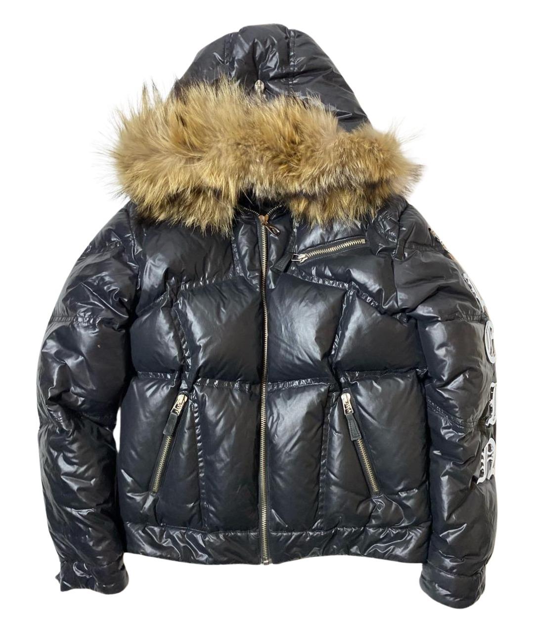 PHILIPP PLEIN Черный полиэстеровый пуховик, фото 1