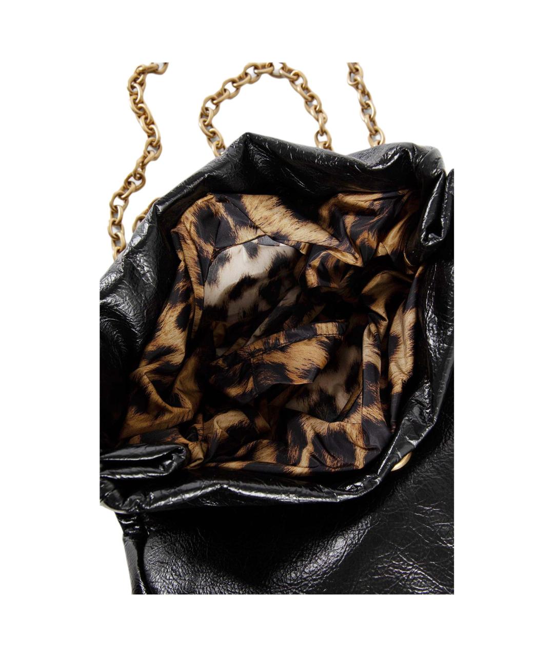 BALENCIAGA Черная кожаная сумка через плечо, фото 5