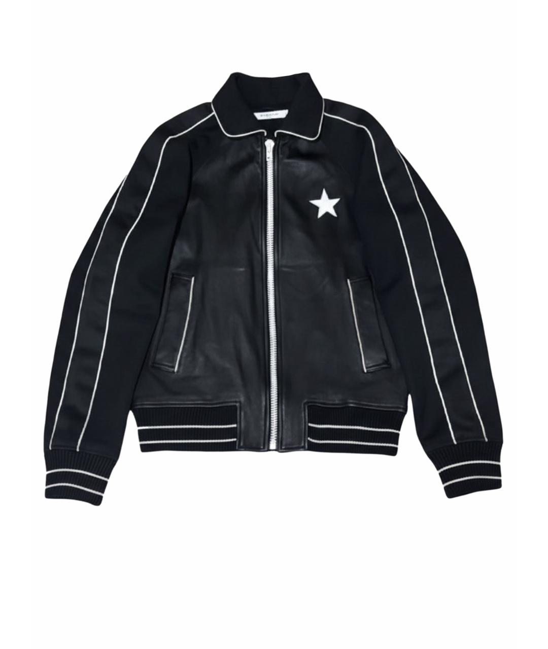 GIVENCHY Черная кожаная куртка, фото 1