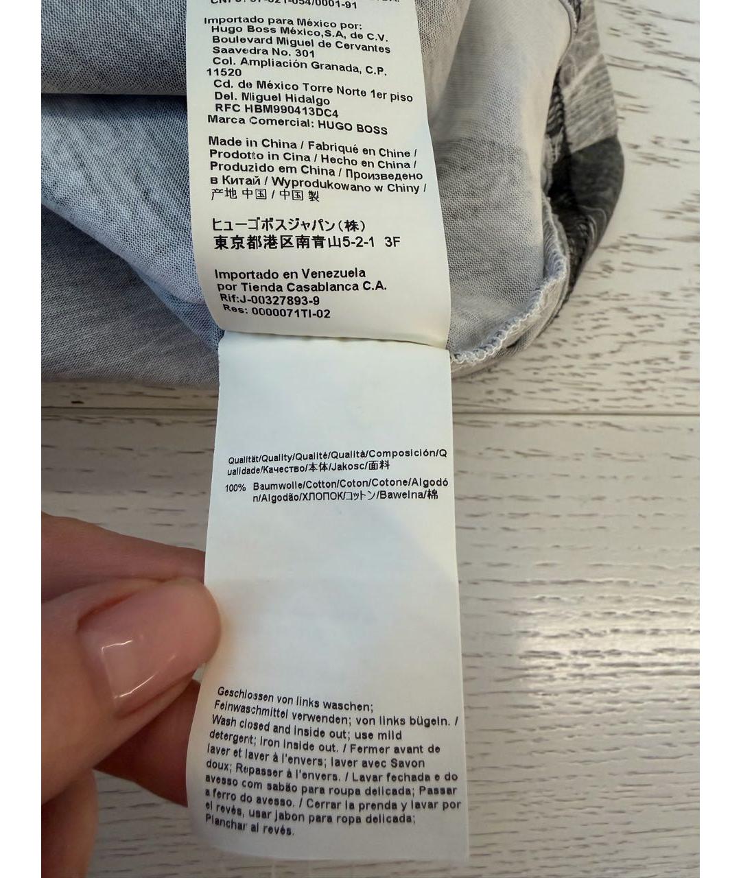 HUGO BOSS Черное хлопковое поло с коротким рукавом, фото 6