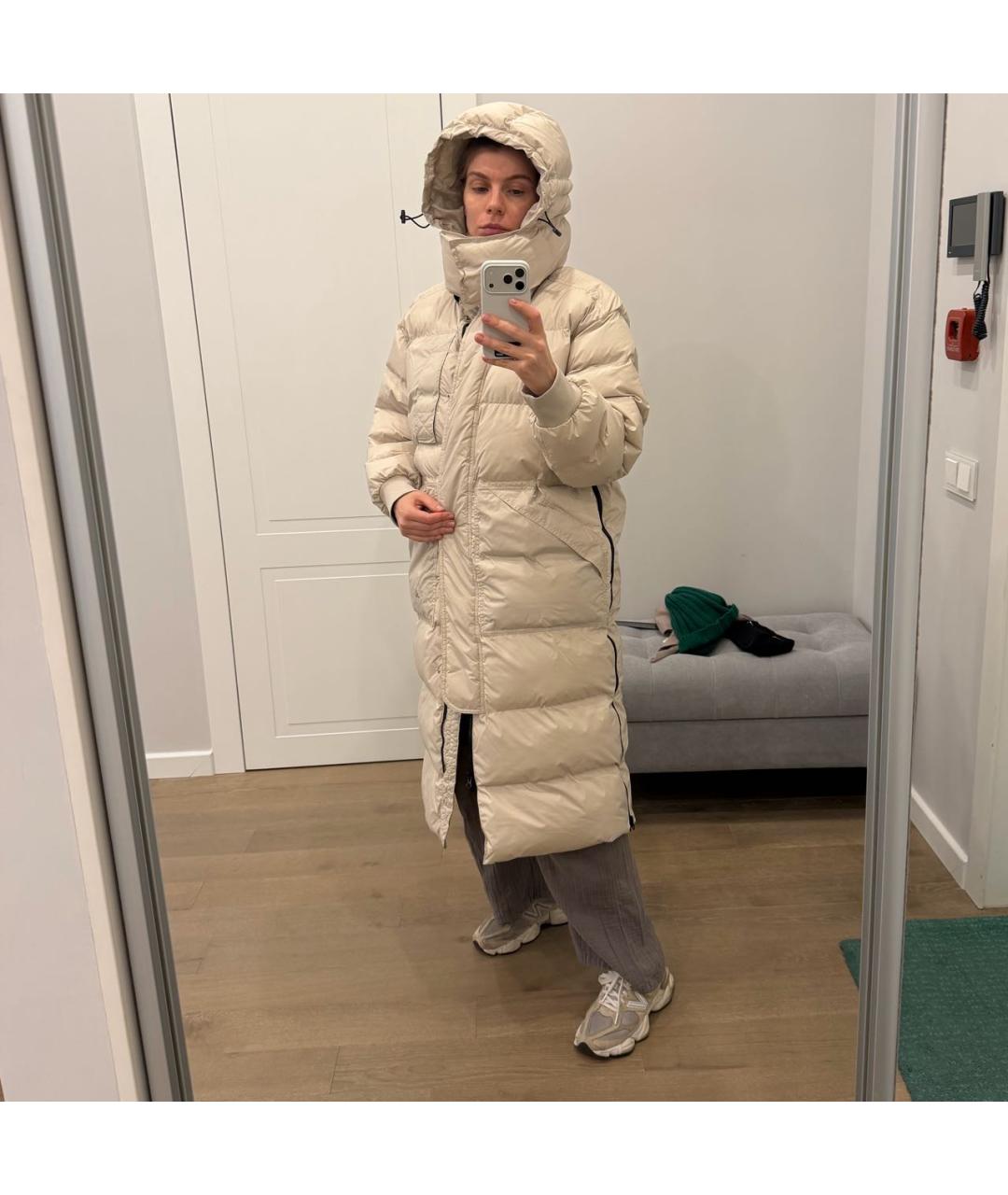ADIDAS BY STELLA MCCARTNEY Бежевый полиэстеровый пуховик, фото 7