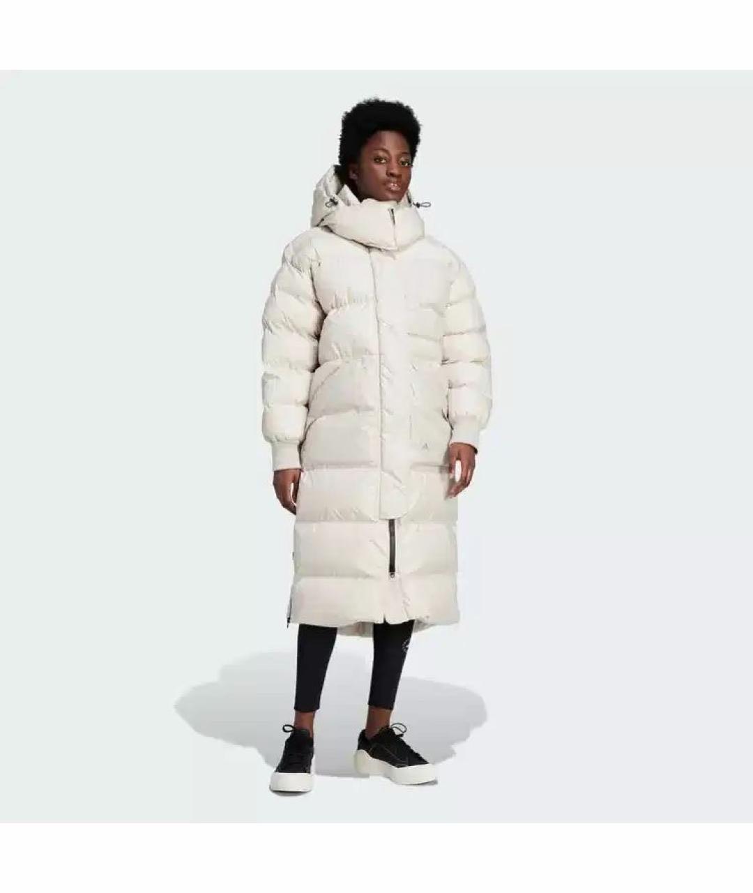 ADIDAS BY STELLA MCCARTNEY Бежевый полиэстеровый пуховик, фото 2