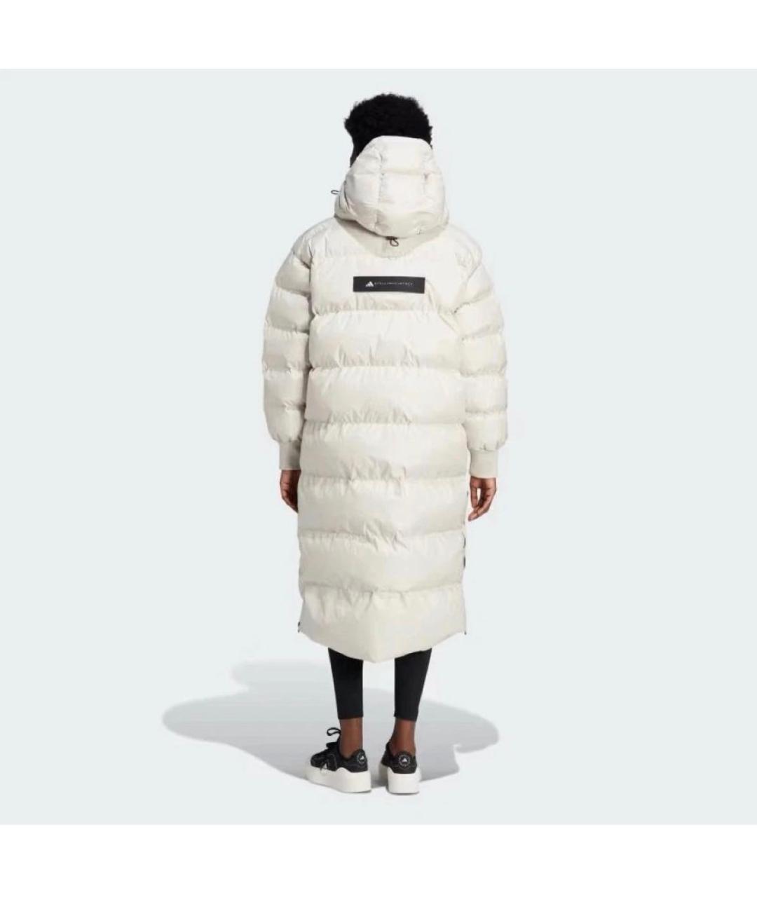 ADIDAS BY STELLA MCCARTNEY Бежевый полиэстеровый пуховик, фото 3
