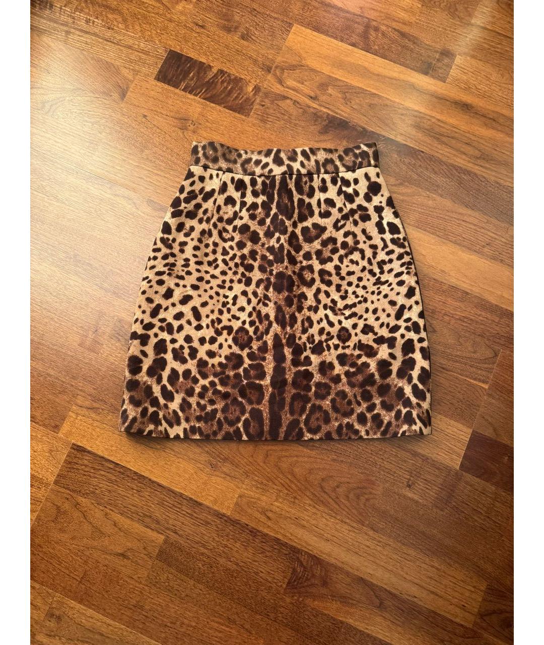 DOLCE&GABBANA Мульти шерстяная юбка мини, фото 2