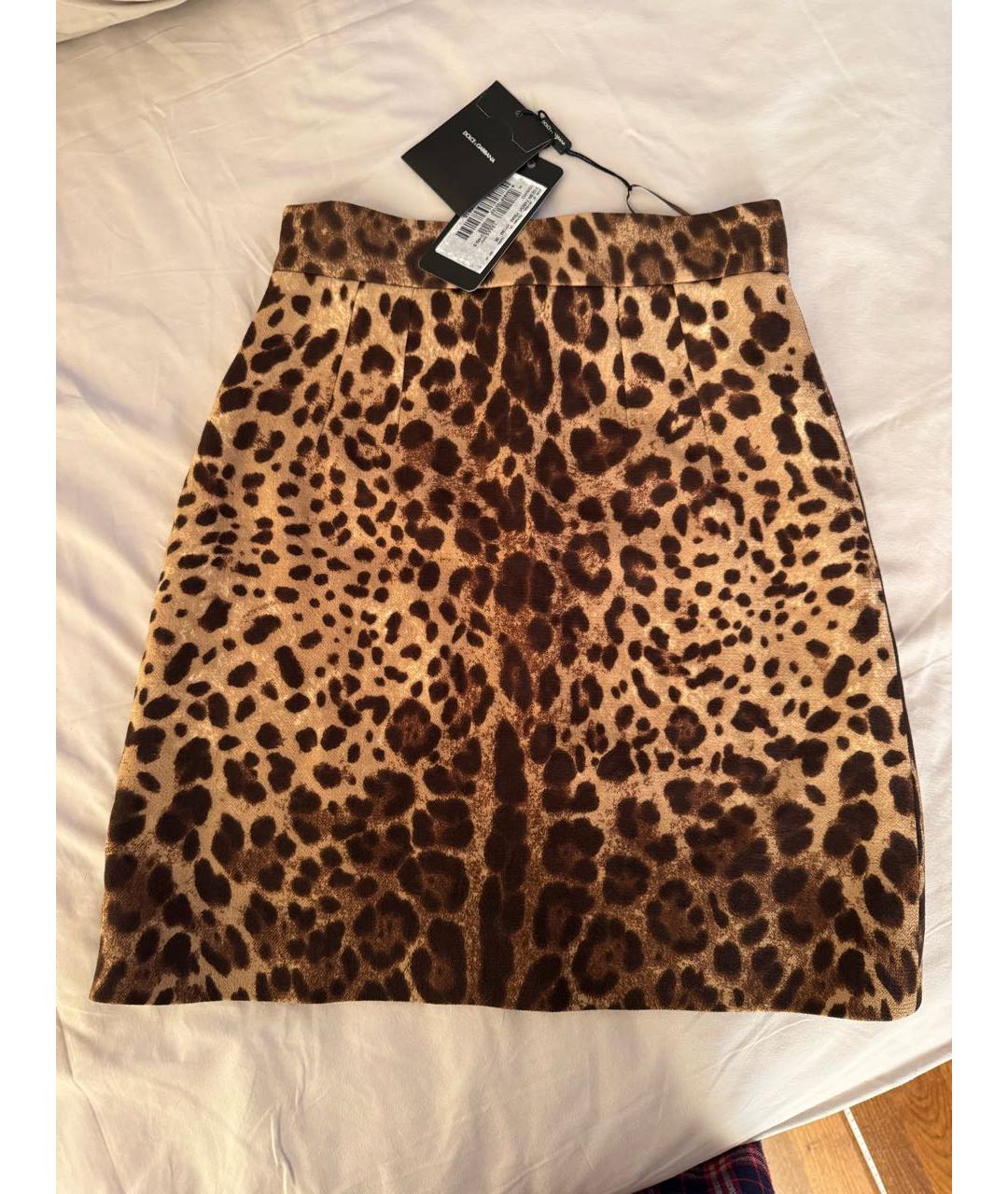 DOLCE&GABBANA Мульти шерстяная юбка мини, фото 9