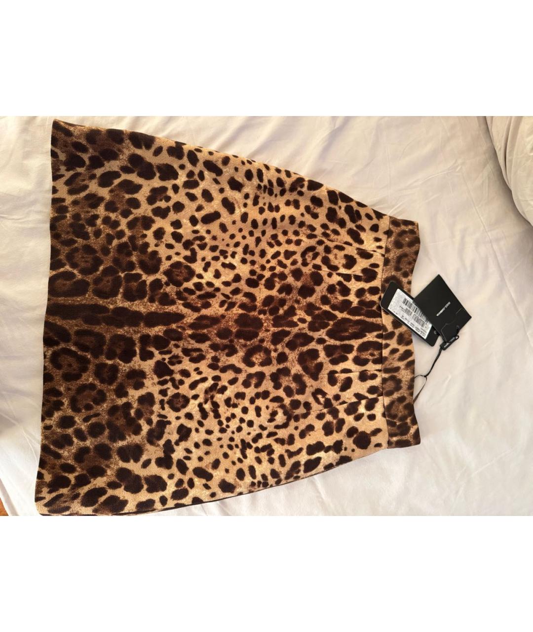 DOLCE&GABBANA Мульти шерстяная юбка мини, фото 7