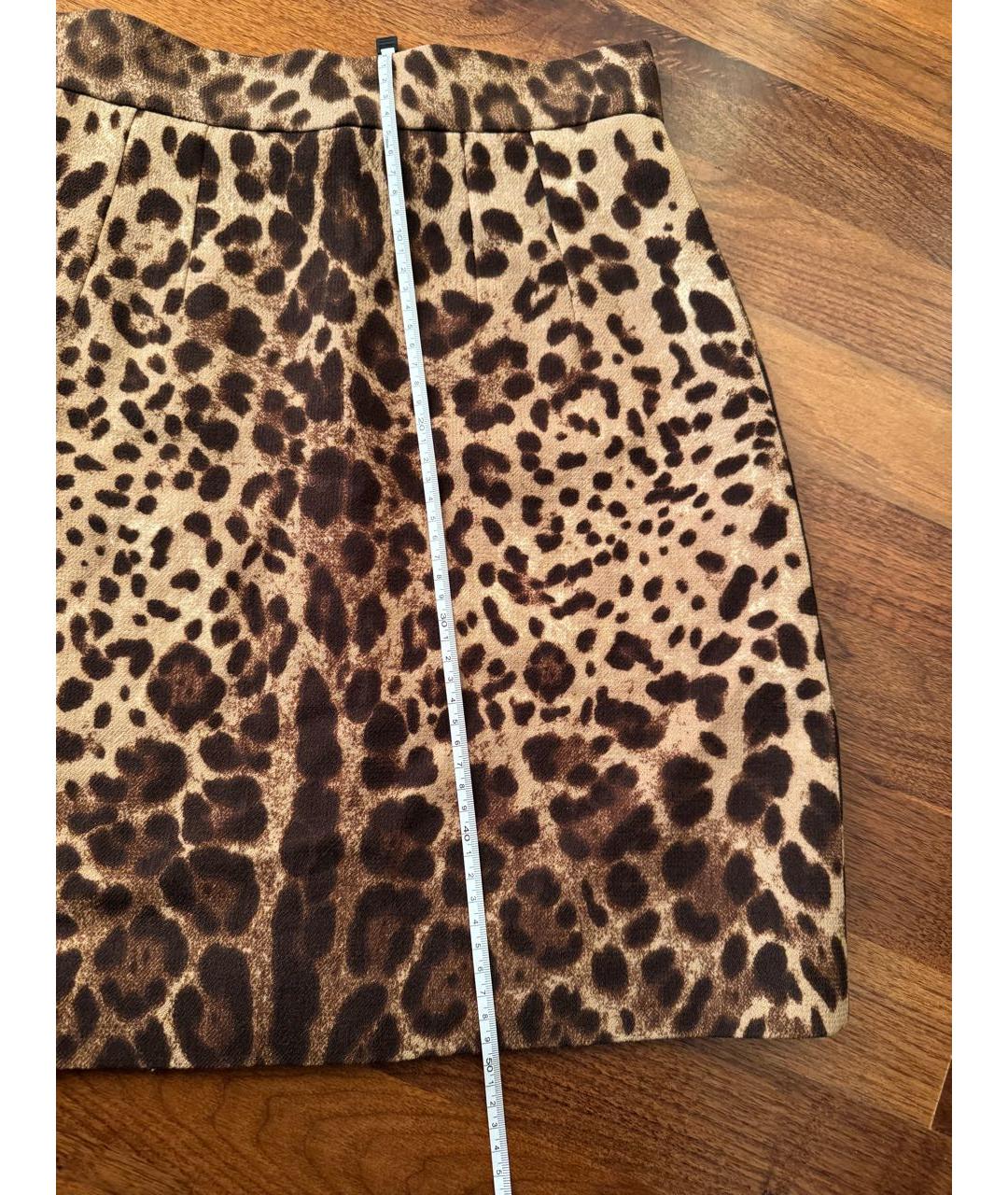 DOLCE&GABBANA Мульти шерстяная юбка мини, фото 4