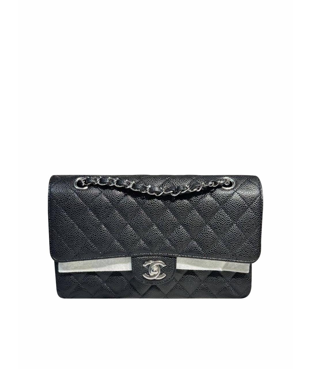 CHANEL Черная кожаная сумка через плечо, фото 1
