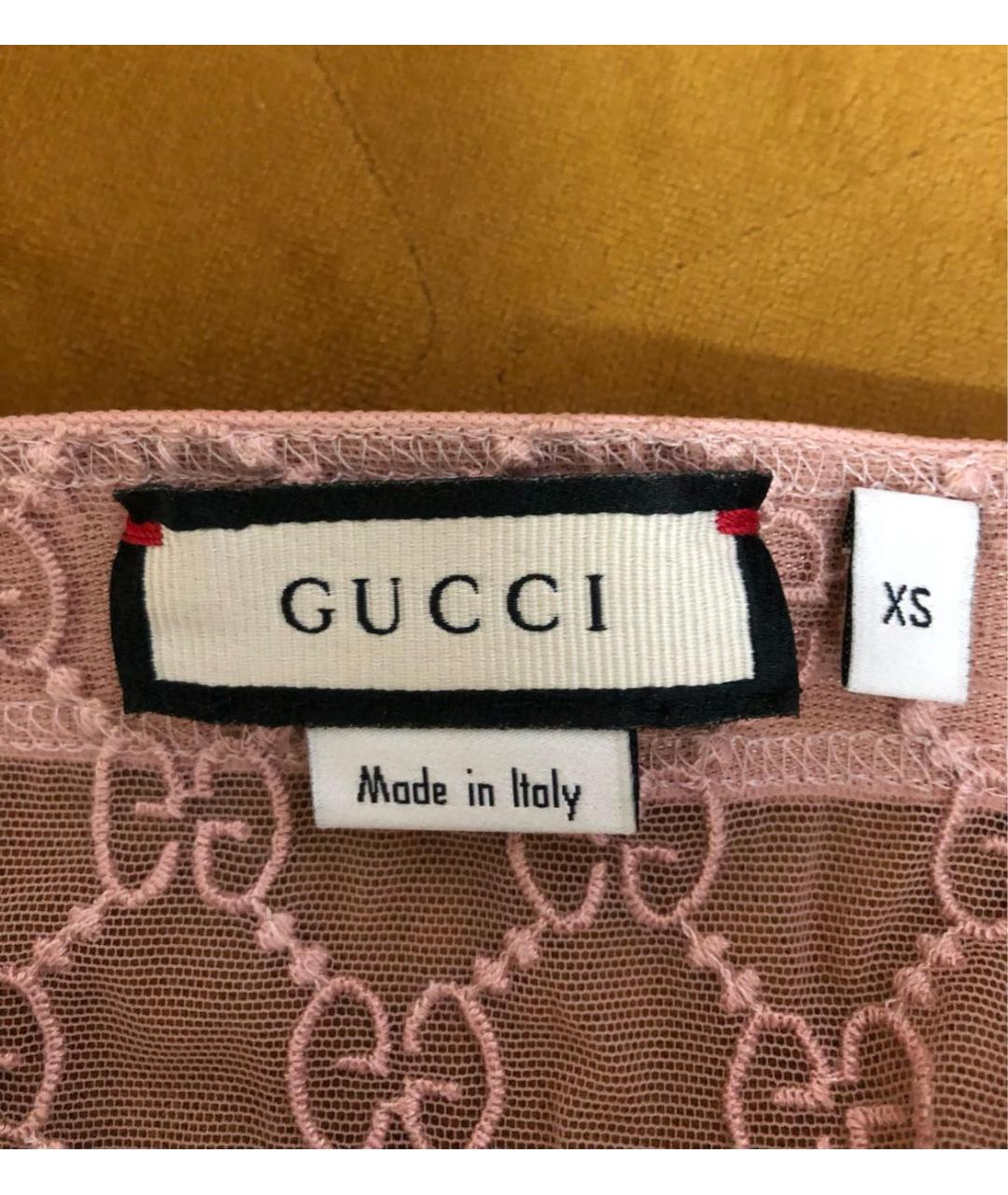 GUCCI Бежевое кружевное боди, фото 3