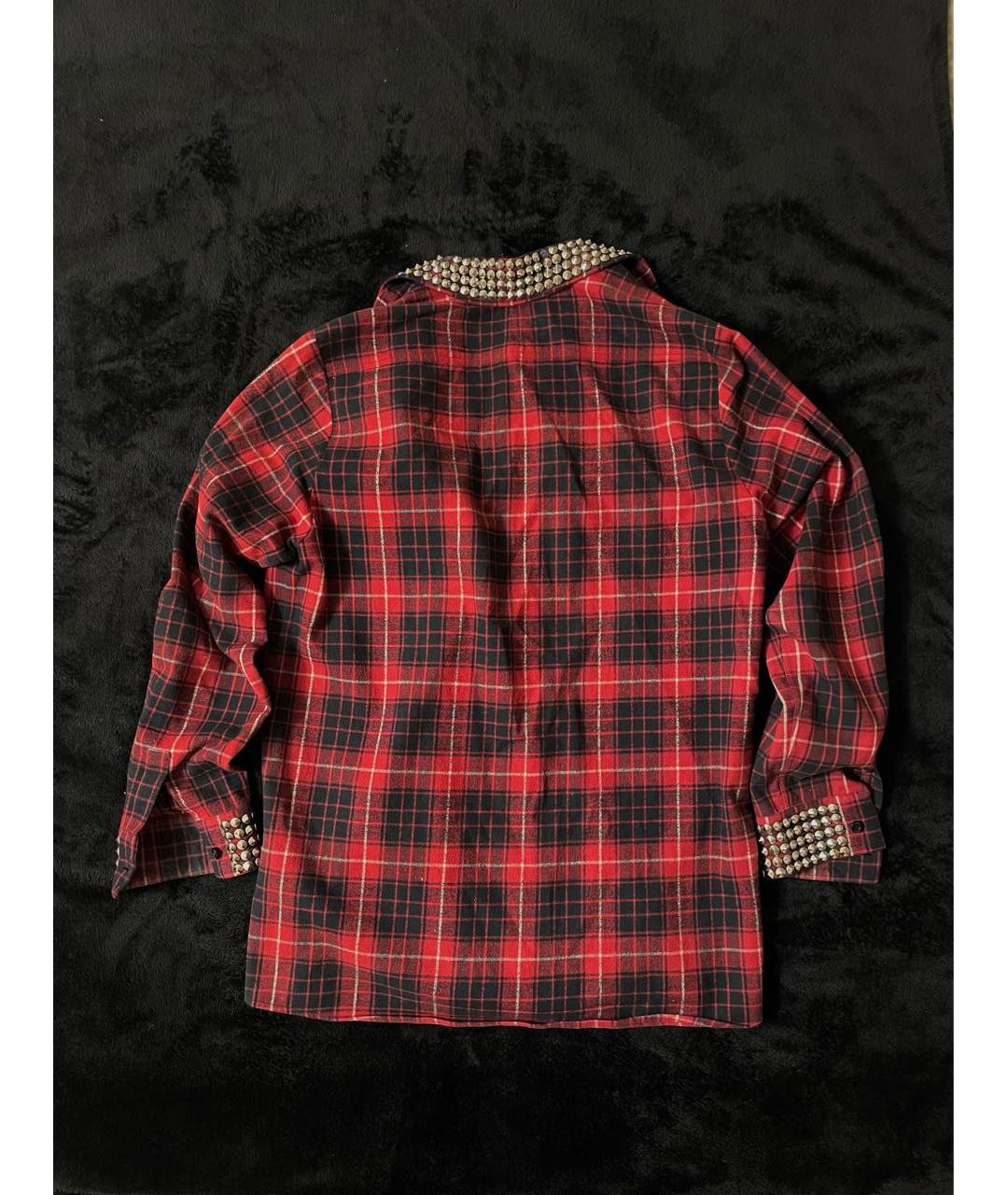 GUCCI Красная льняная классическая рубашка, фото 2