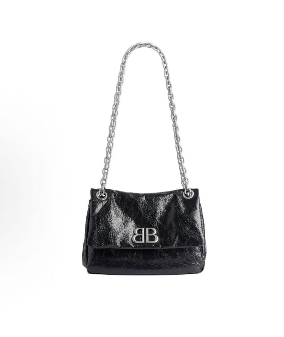 BALENCIAGA Черная сумка через плечо из лакированной кожи, фото 3