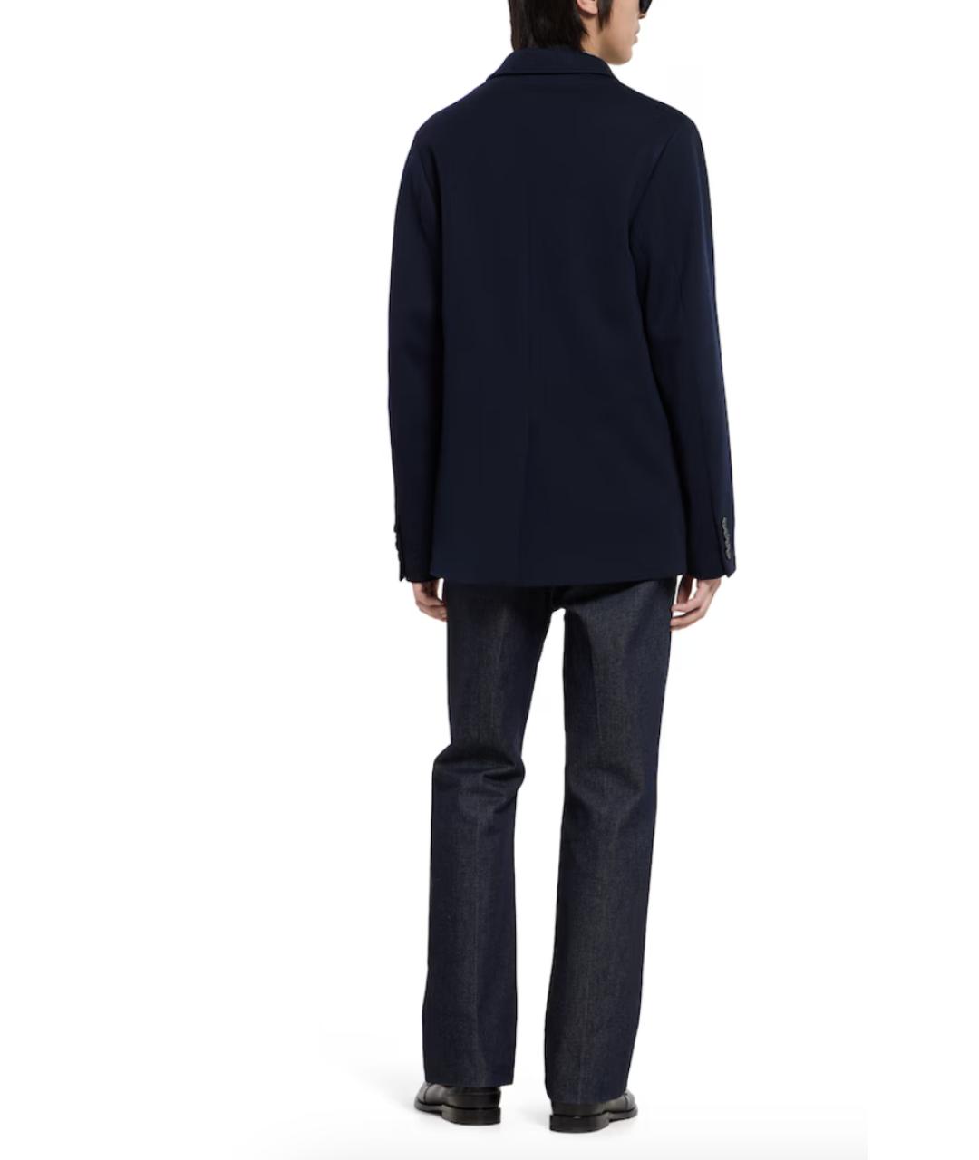 GUCCI Темно-синий вискозный пиджак, фото 3