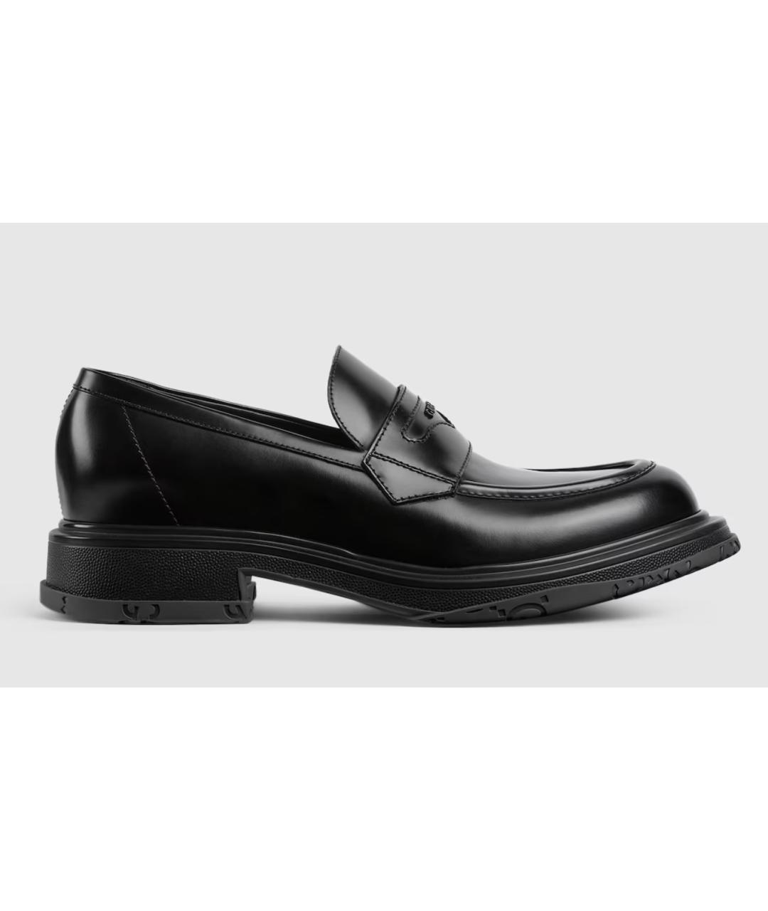 GUCCI Черные кожаные лоферы, фото 8
