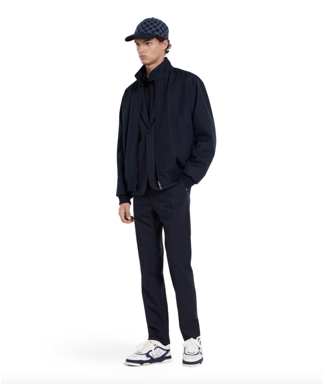 GUCCI Белые кожаные низкие кроссовки / кеды, фото 3