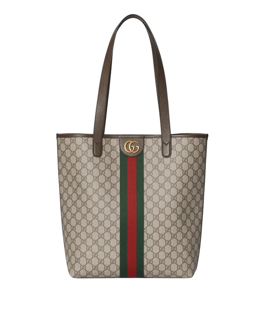 GUCCI Бежевая сумка тоут, фото 1
