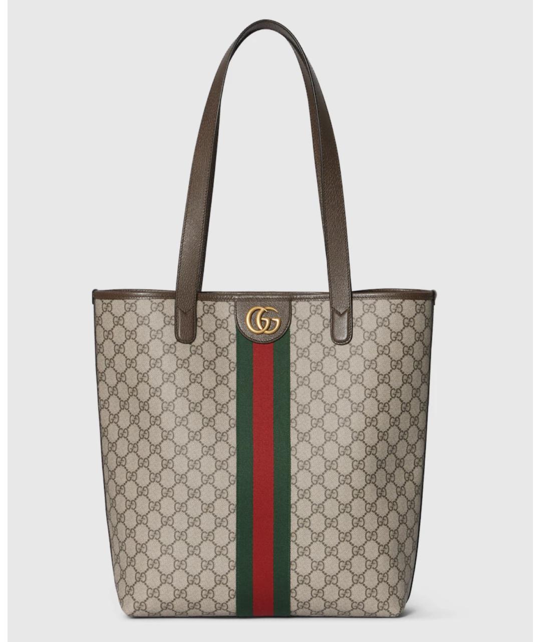 GUCCI Бежевая сумка тоут, фото 8