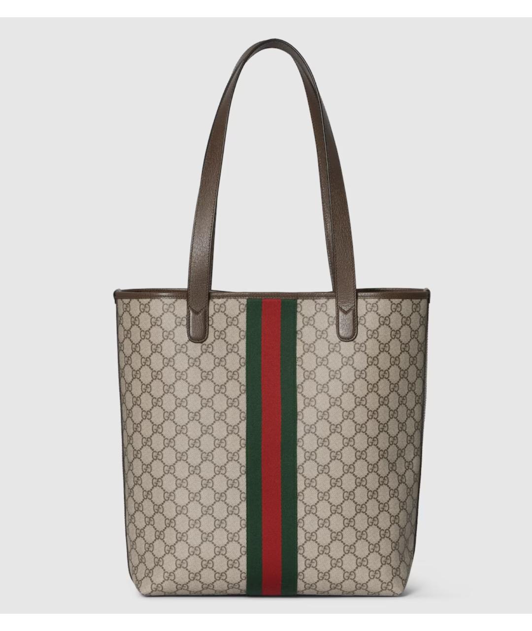 GUCCI Бежевая сумка тоут, фото 7
