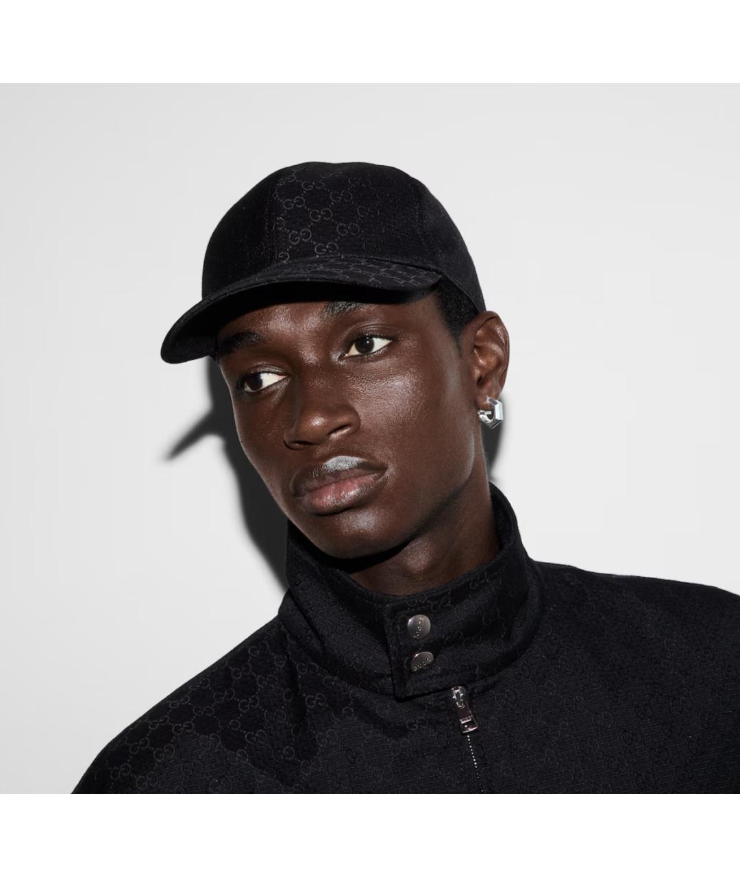 GUCCI Черная синтетическая кепка/бейсболка, фото 3