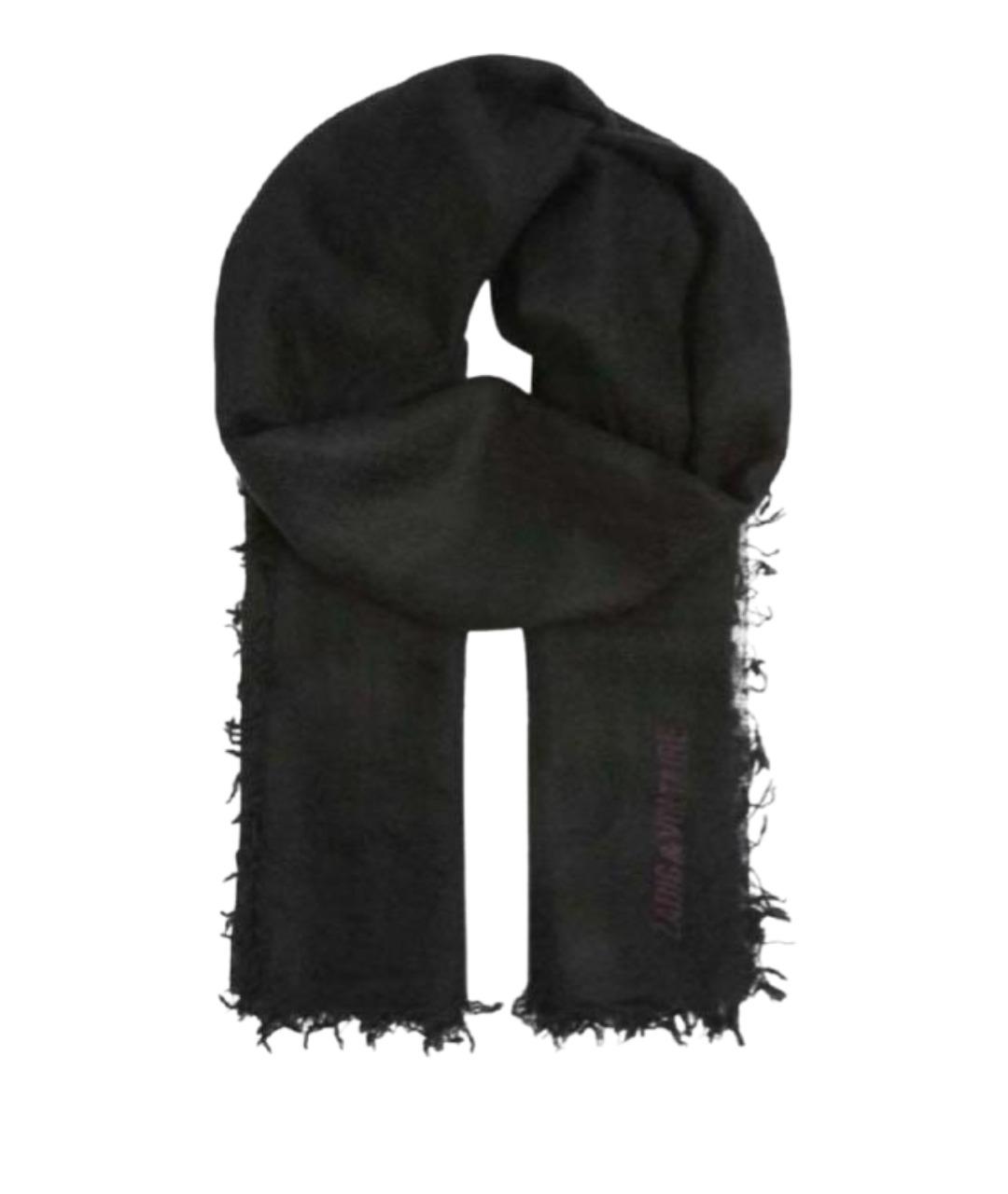 ZADIG & VOLTAIRE Черный кашемировый шарф, фото 1