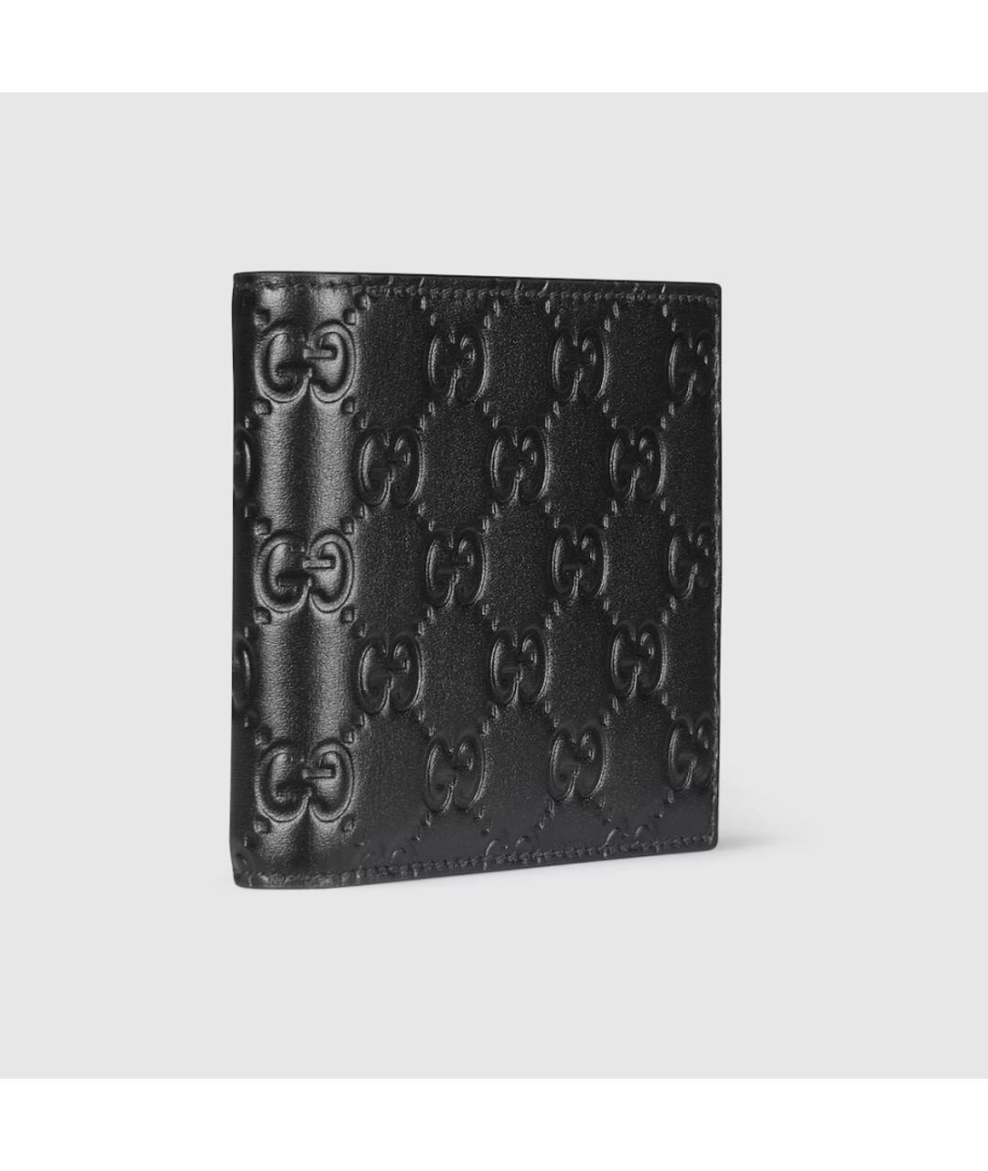 GUCCI Черный кожаный кошелек, фото 3