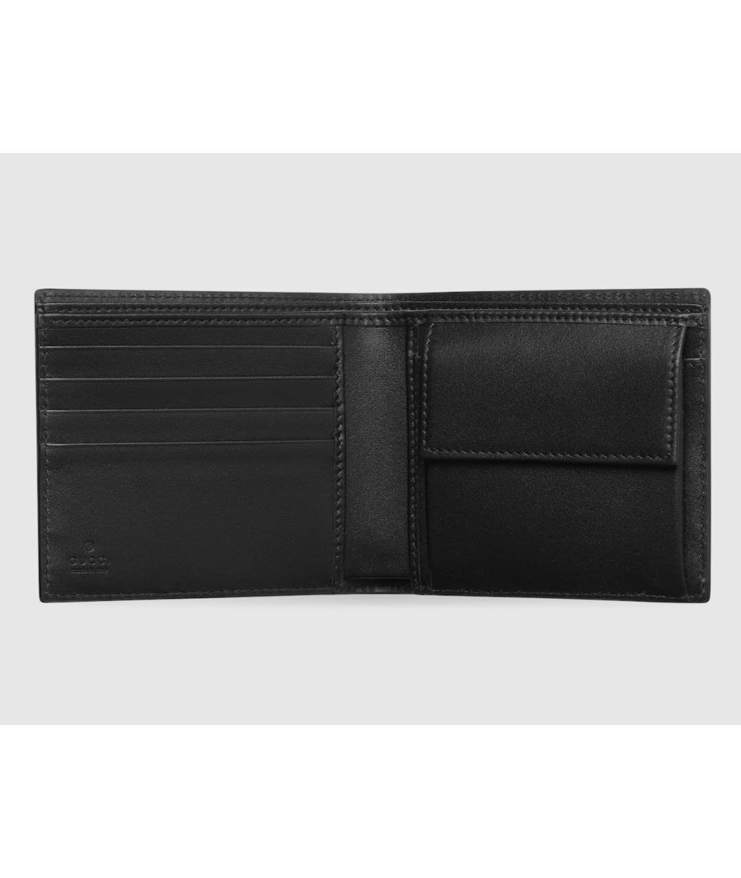 GUCCI Черный кожаный кошелек, фото 2