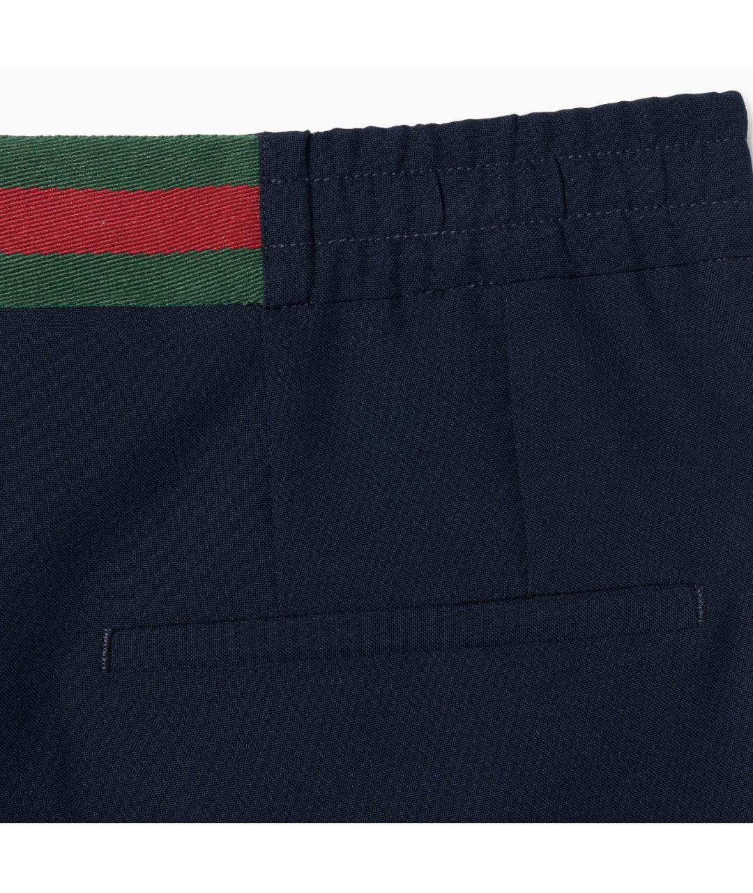 GUCCI Темно-синие полиэстеровые повседневные брюки, фото 5
