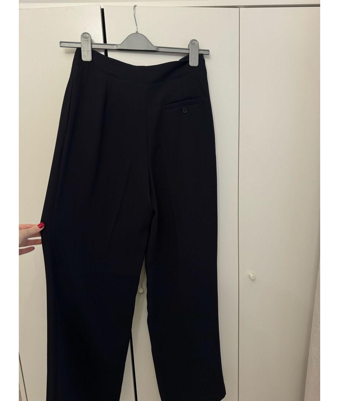 Tara Jarmon Черные полиэстеровые брюки широкие, фото 2