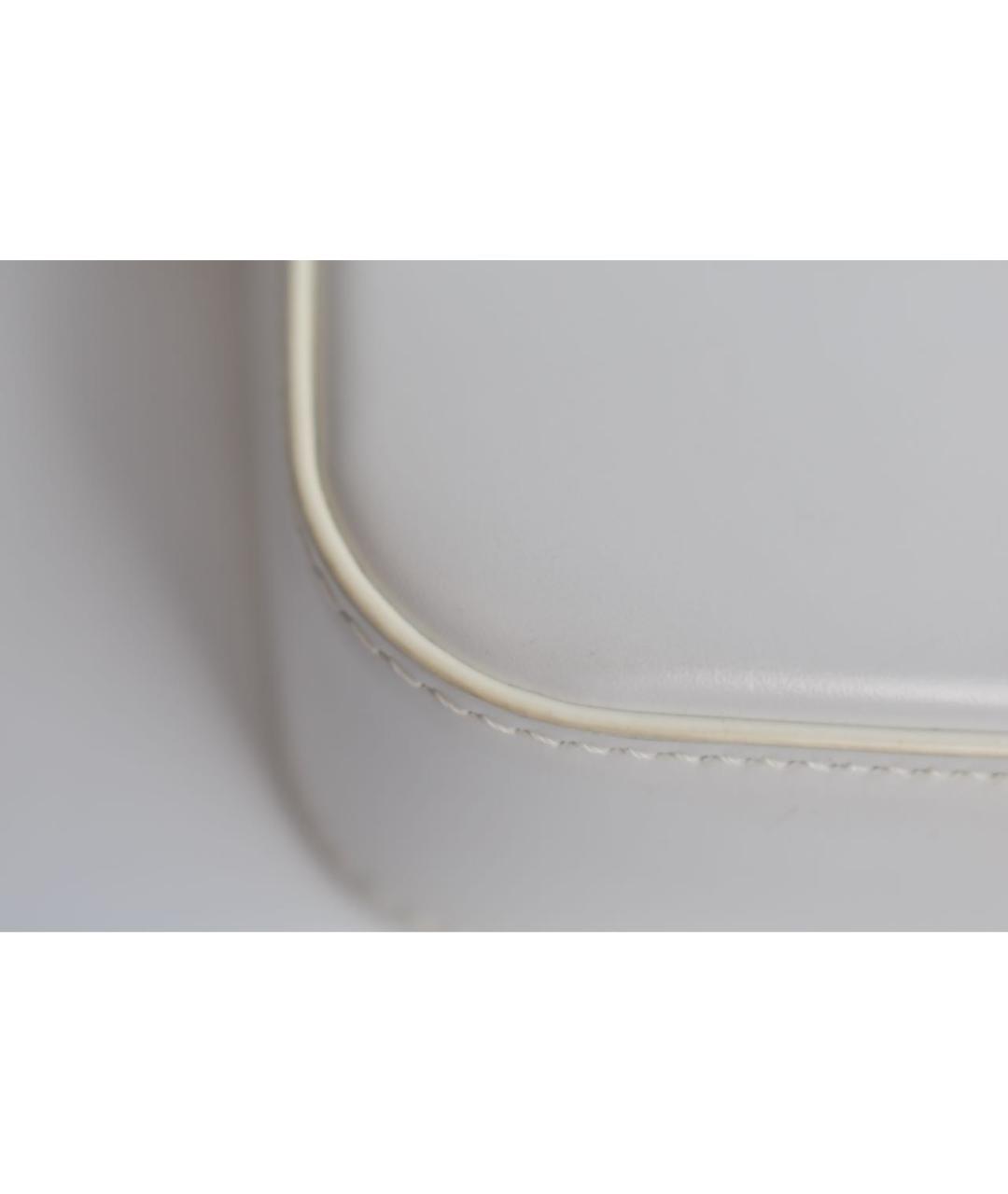 CELINE Белая кожаная сумка через плечо, фото 7