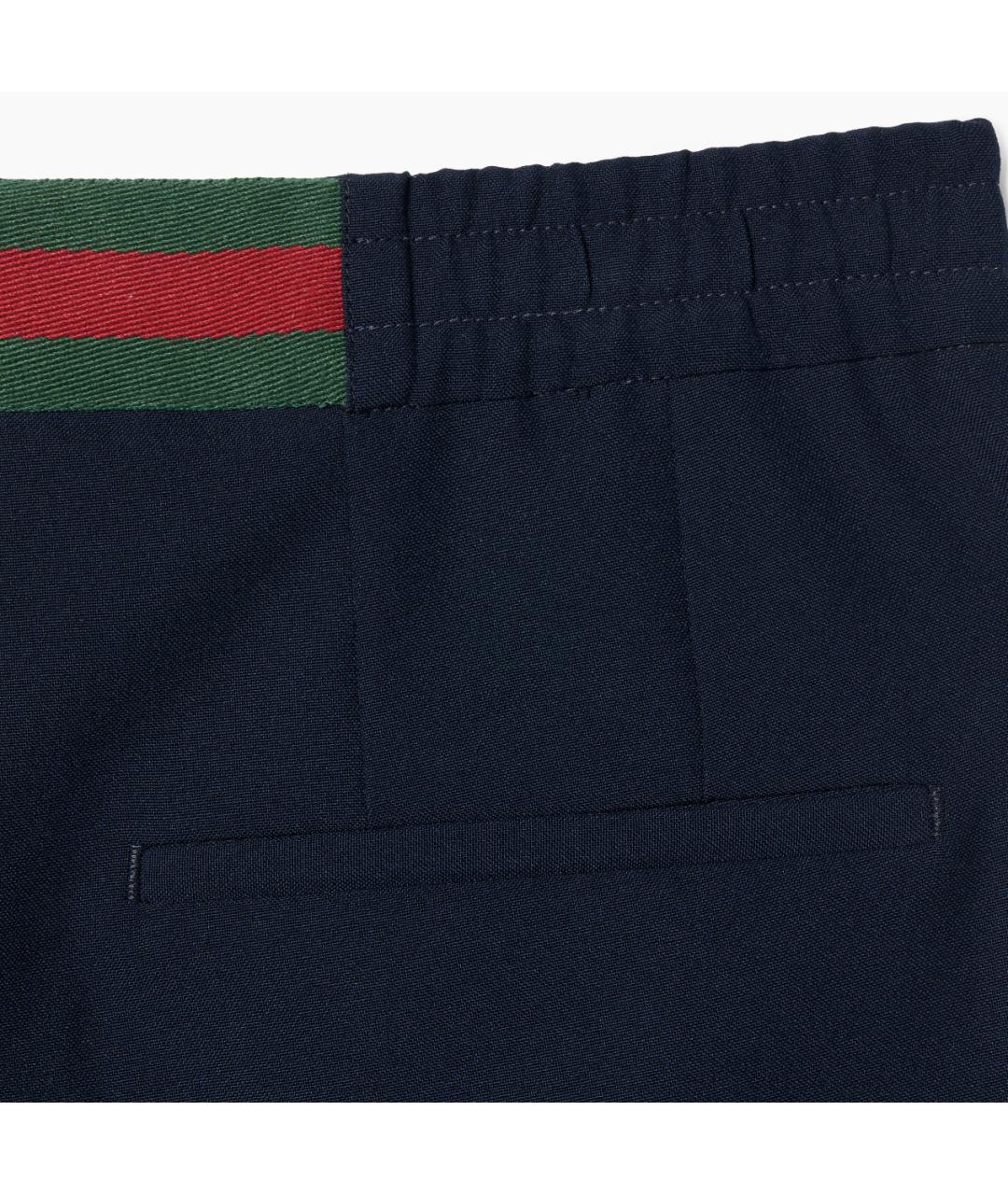 GUCCI Синие полиэстеровые повседневные брюки, фото 5