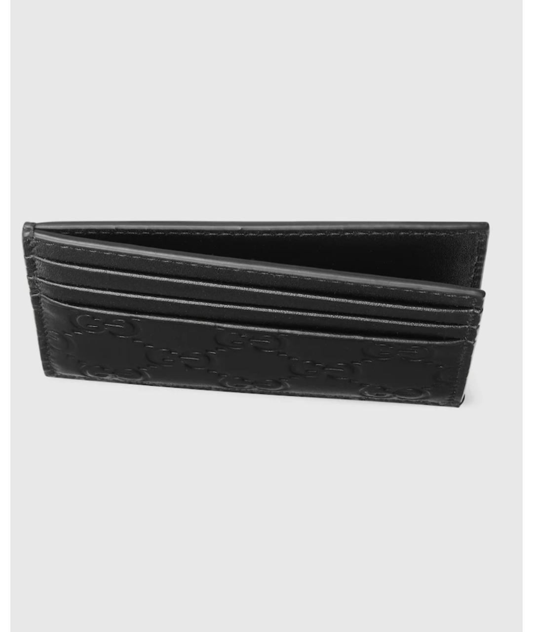 GUCCI Черный кожаный кардхолдер, фото 2