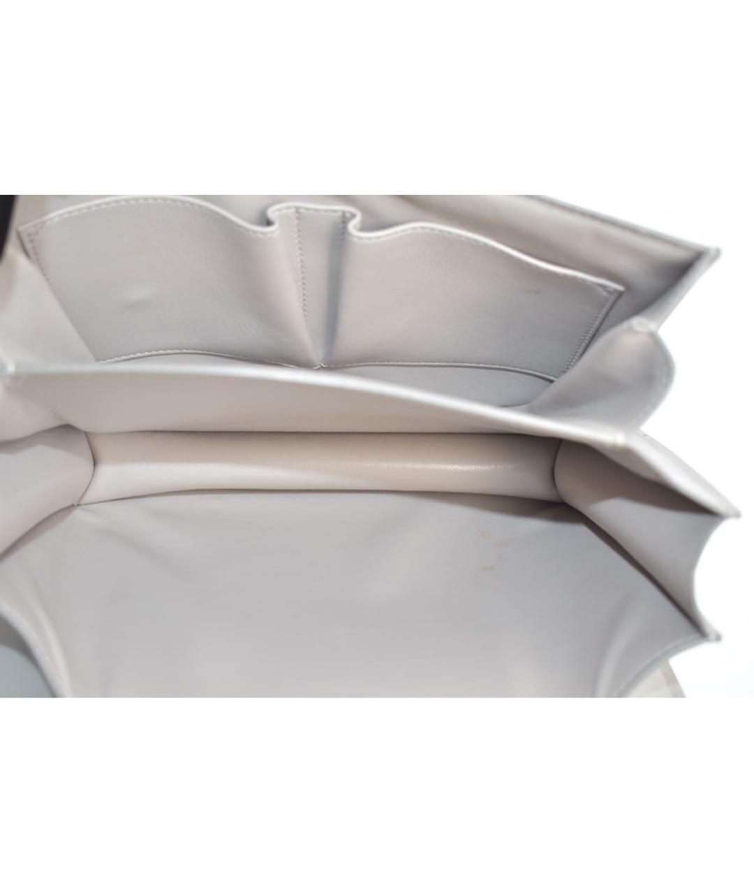 CELINE Серая кожаная сумка через плечо, фото 4