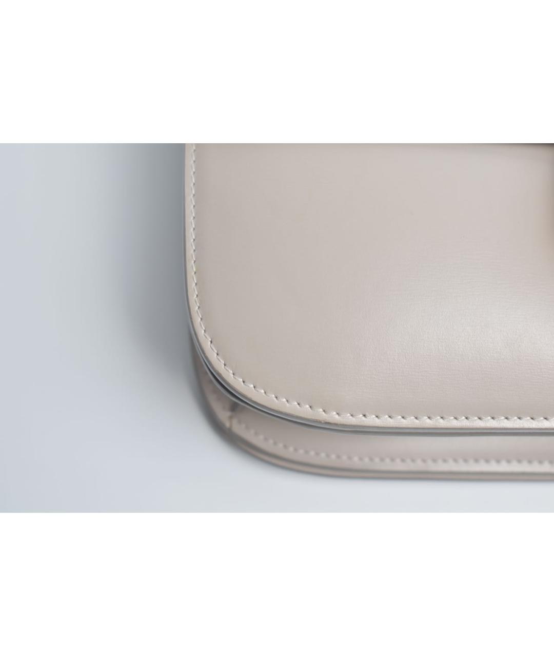 CELINE Серая кожаная сумка через плечо, фото 6