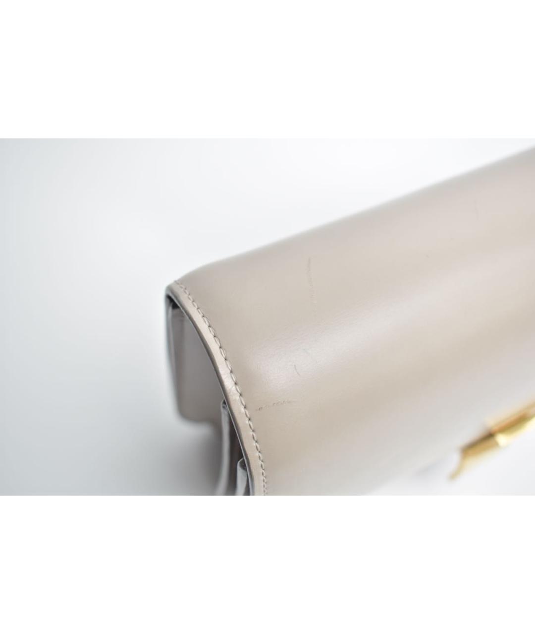 CELINE Серая кожаная сумка через плечо, фото 8