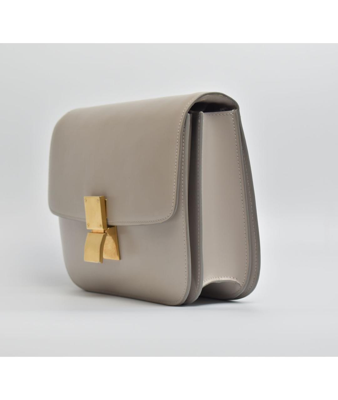 CELINE Серая кожаная сумка через плечо, фото 2