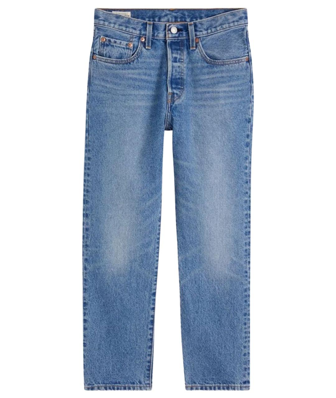 LEVI'S Синие хлопковые джинсы слим, фото 1