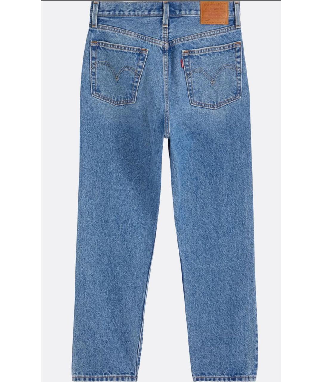 LEVI'S Синие хлопковые джинсы слим, фото 2