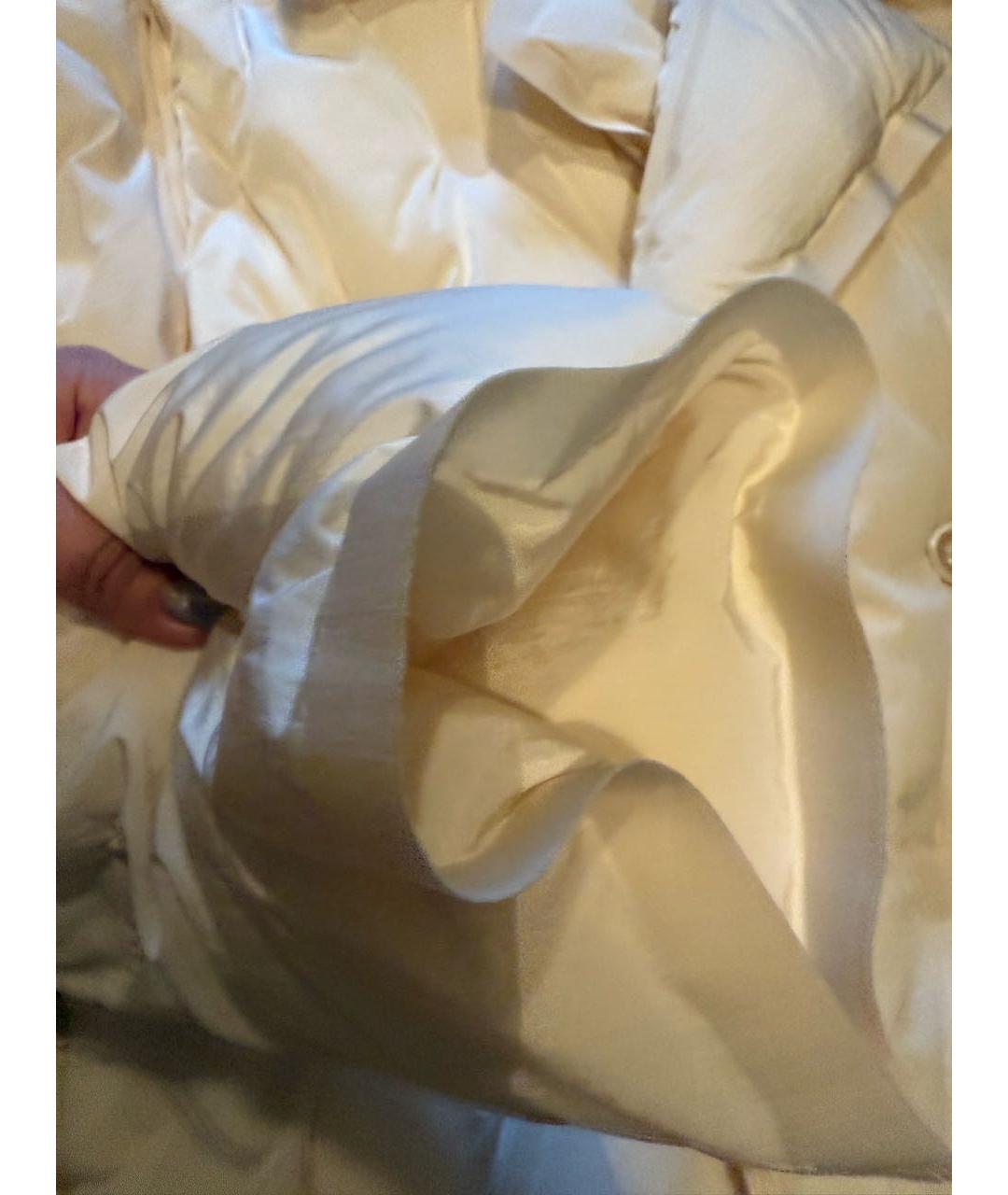 MAISON MARGIELA Белый полиэстеровый пуховик, фото 7