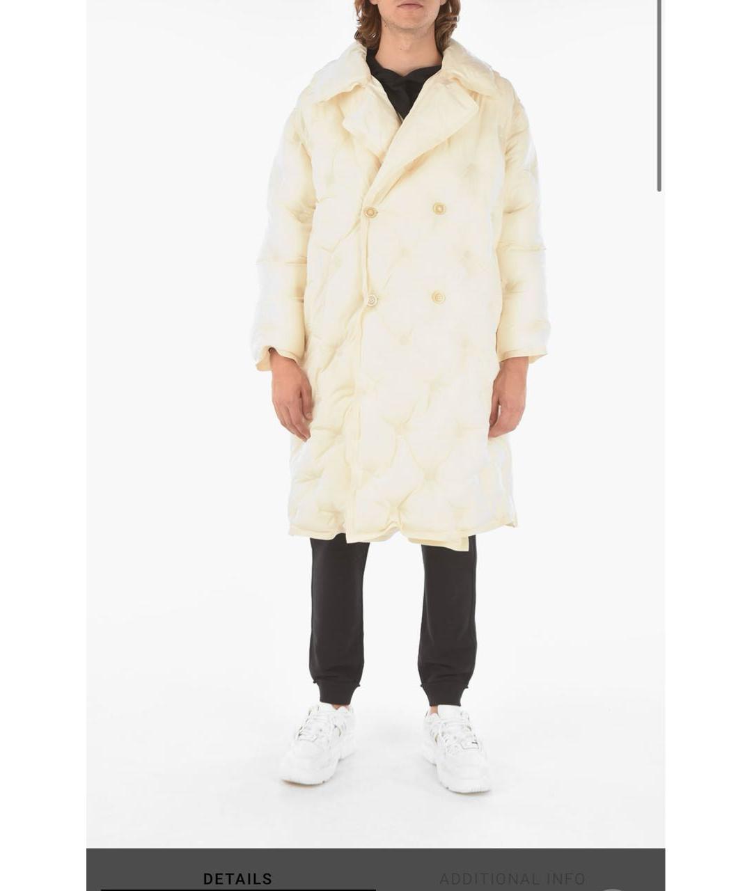 MAISON MARGIELA Белый полиэстеровый пуховик, фото 8