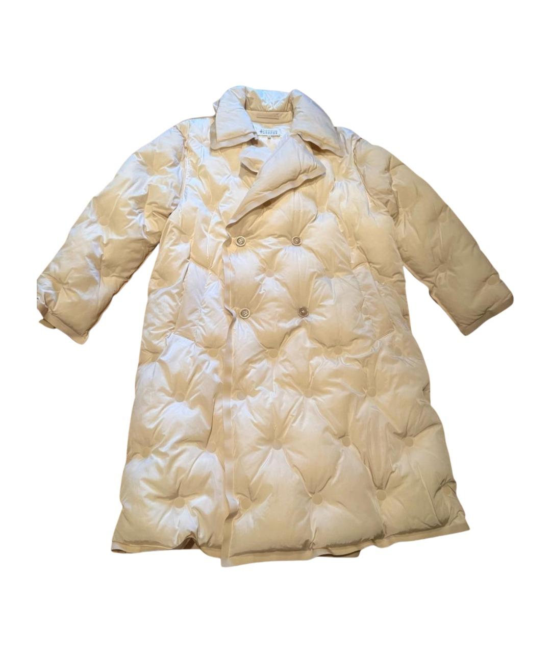 MAISON MARGIELA Белый полиэстеровый пуховик, фото 1
