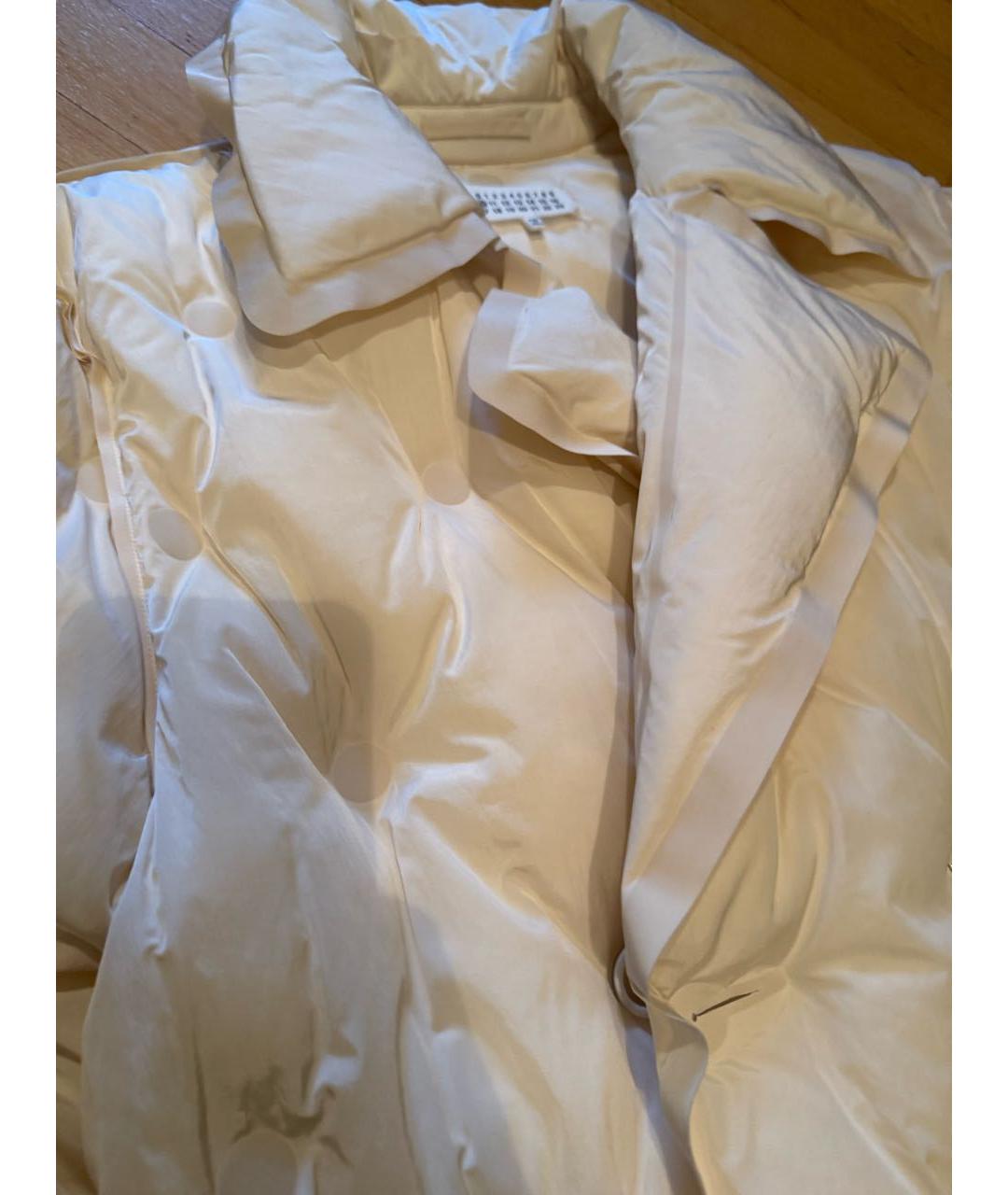 MAISON MARGIELA Белый полиэстеровый пуховик, фото 4
