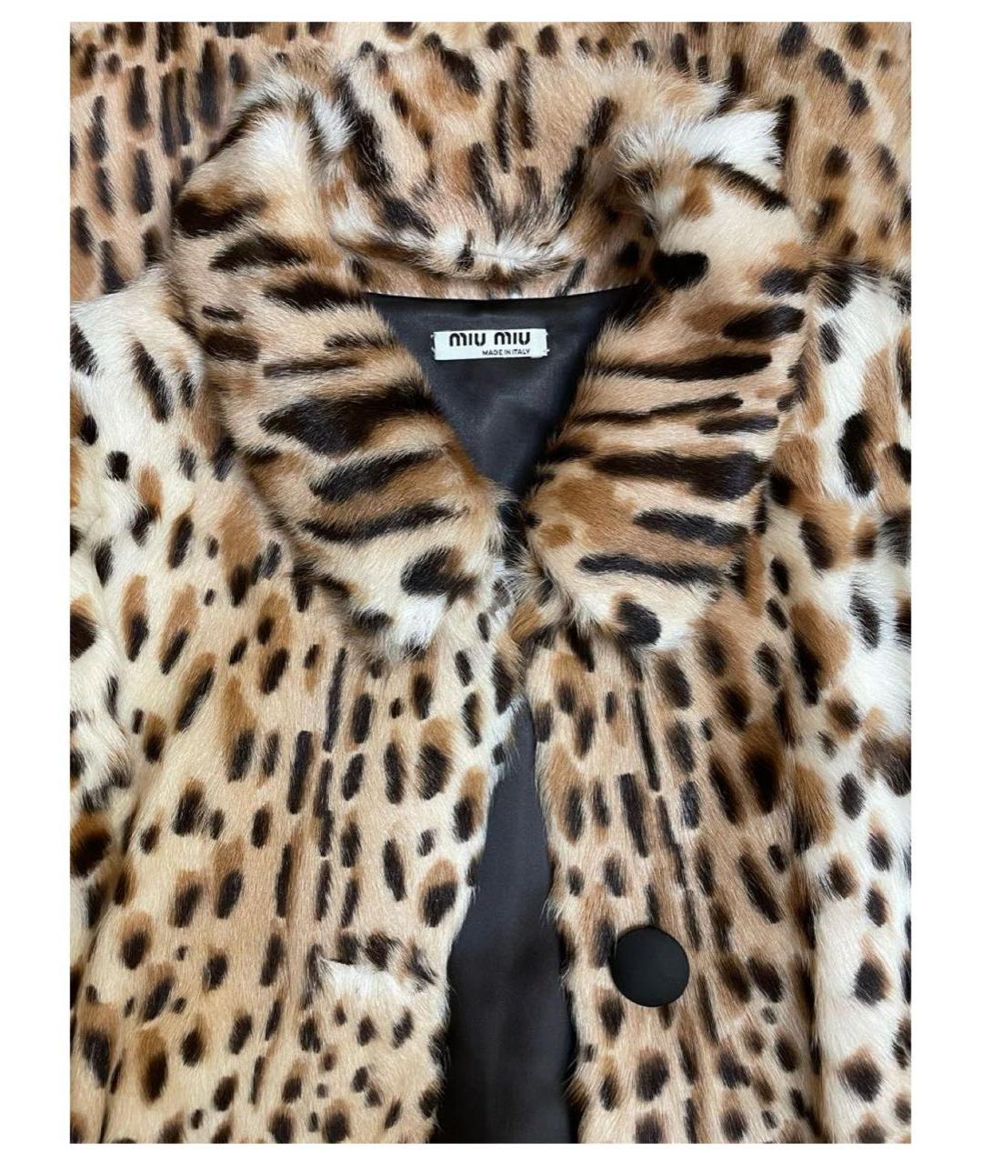 MIU MIU Меховая шуба, фото 3
