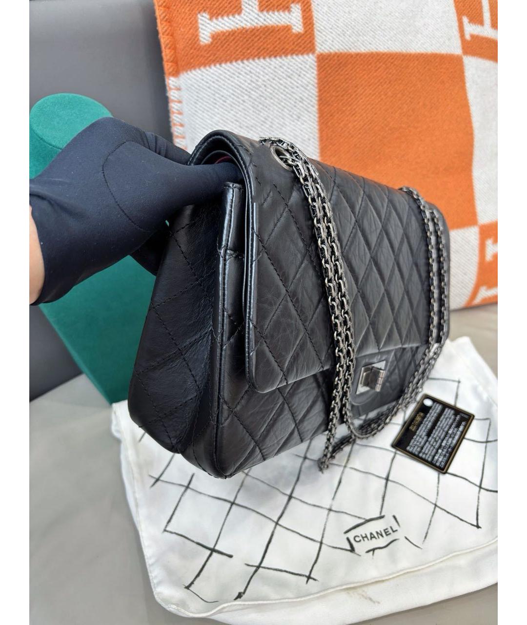 CHANEL Черная кожаная сумка через плечо, фото 3
