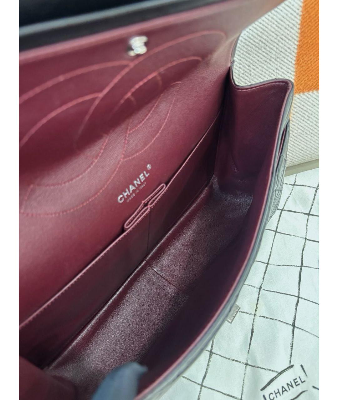 CHANEL Черная кожаная сумка через плечо, фото 8