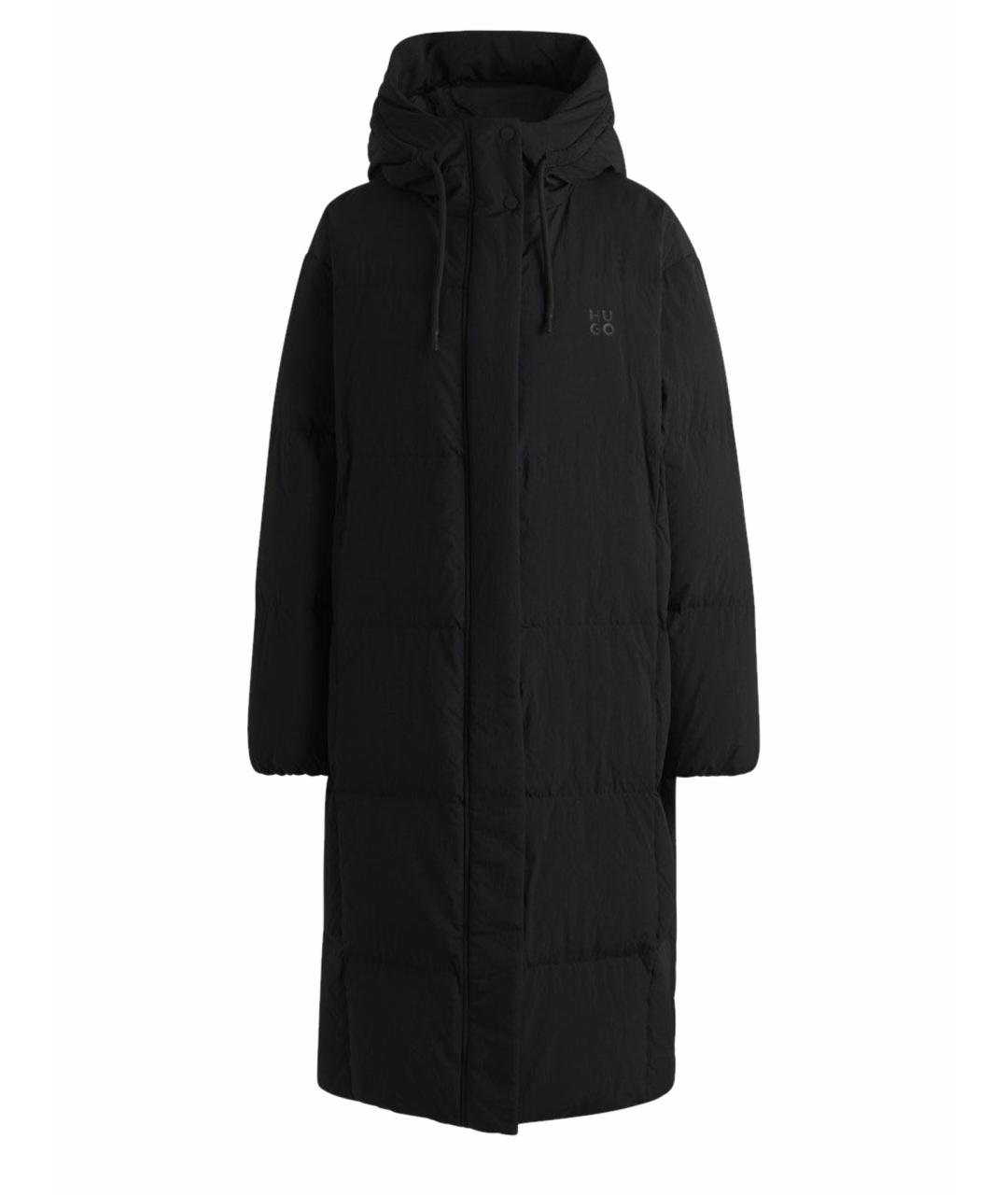 HUGO Оранжевый полиамидовый пуховик, фото 1