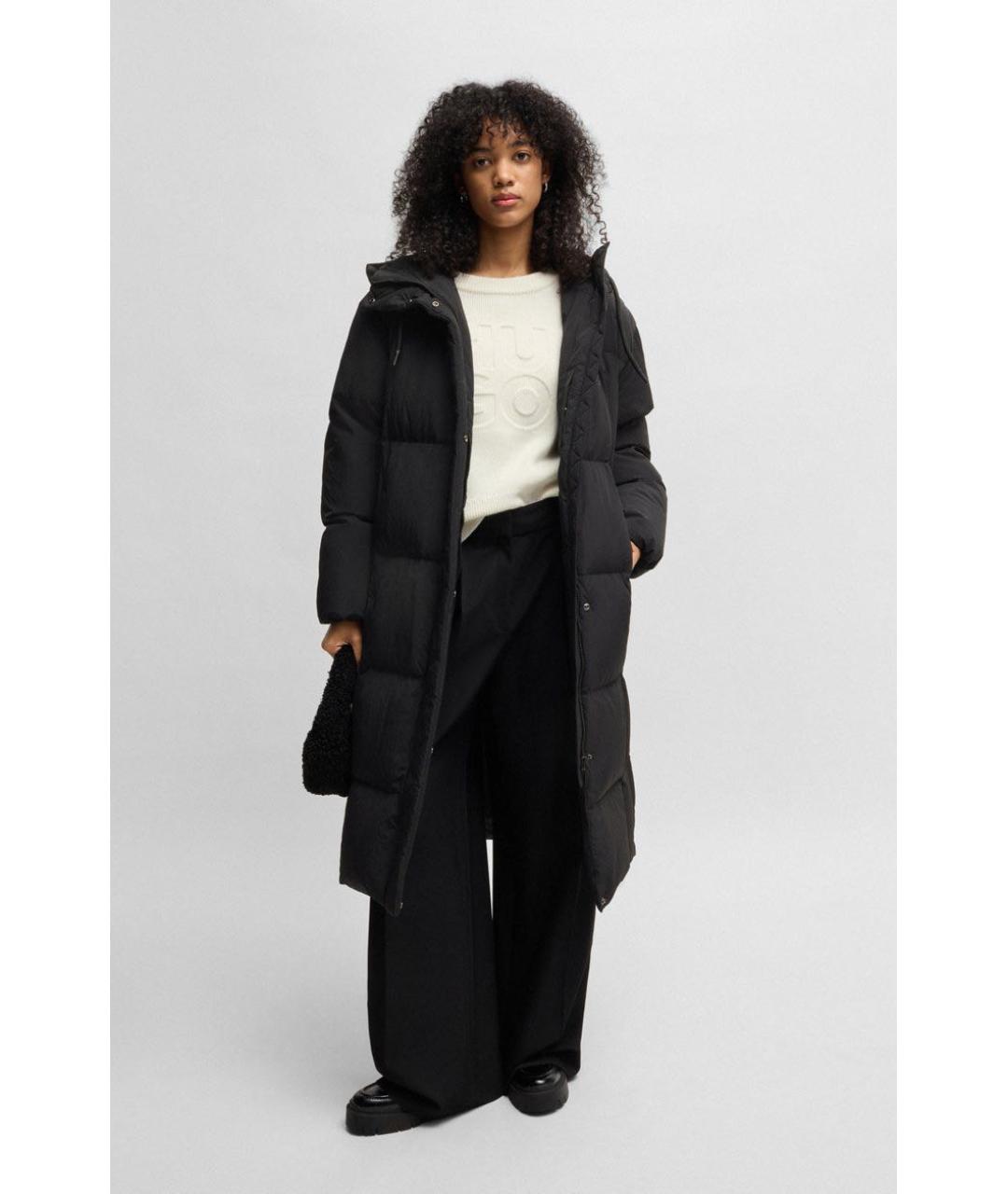 HUGO Оранжевый полиамидовый пуховик, фото 5