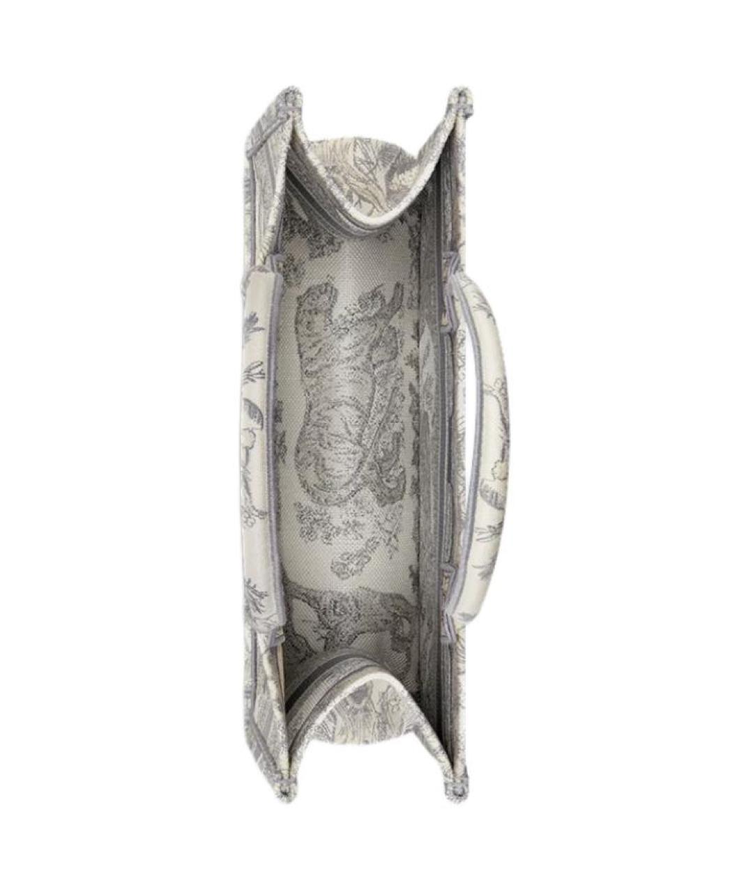 CHRISTIAN DIOR Серая тканевая сумка через плечо, фото 4