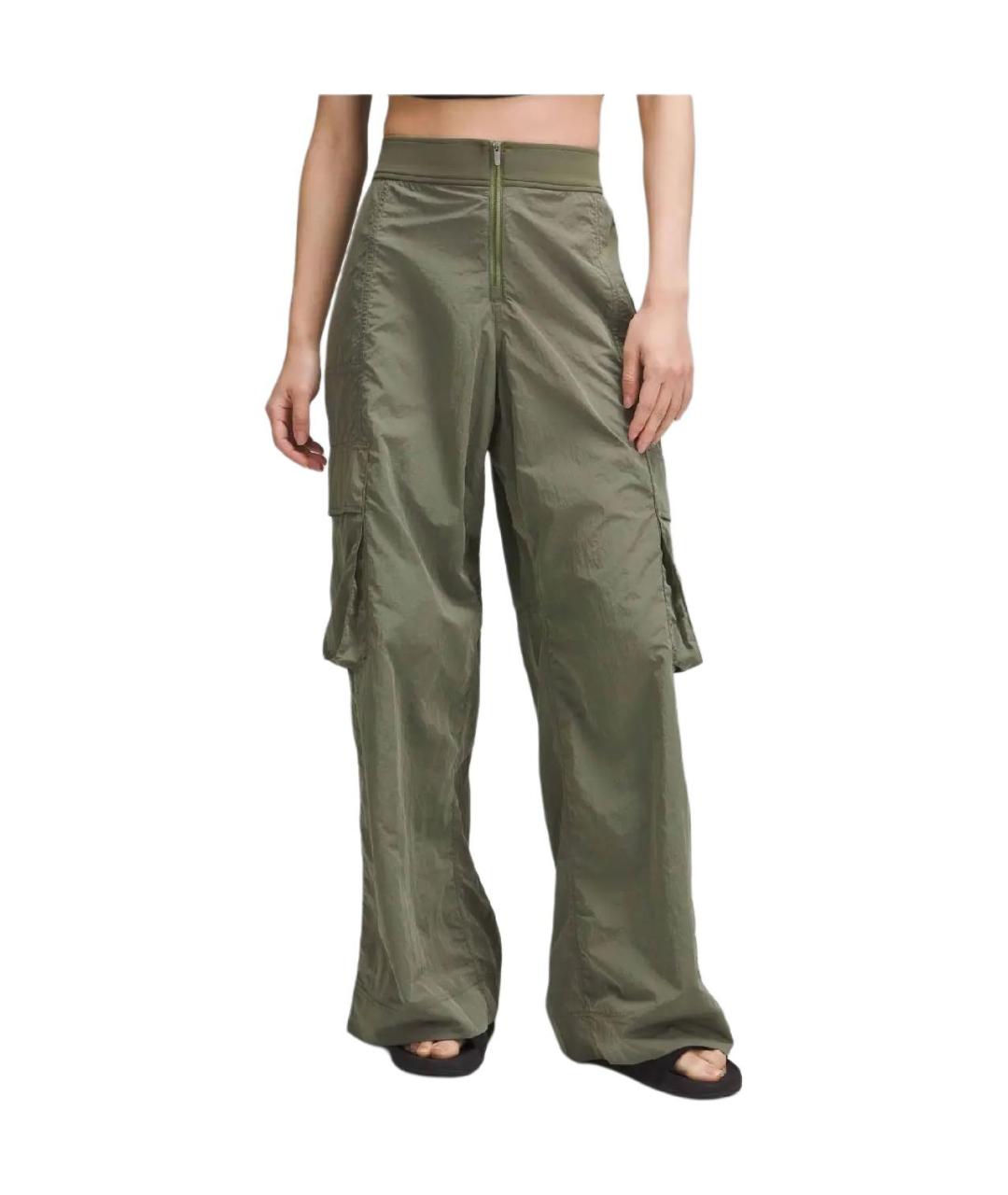 Lululemon Зеленые прямые брюки, фото 4